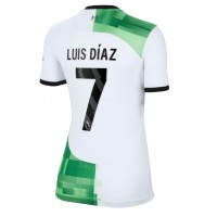 Liverpool Luis Diaz #7 Bortatröja Kvinnor 2023-24 Korta ärmar